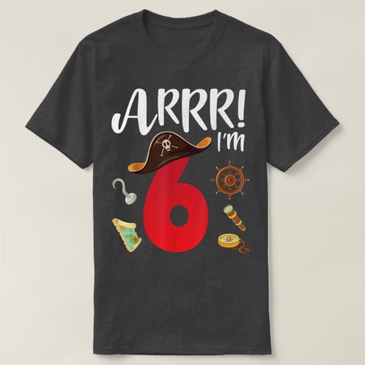T-shirt Pirate Birthday Arrr (Design devant)