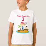 T-shirt Pirate Birthday Boy Custom Name<br><div class="desc">What's more cute than adding your little boy's name and birthday on a pirate shirt? We guarantee that he will fall in love with it!</div>