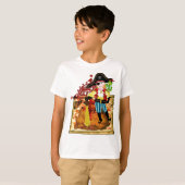 T-shirt Pirate boy et carte des trésors (Devant entier)