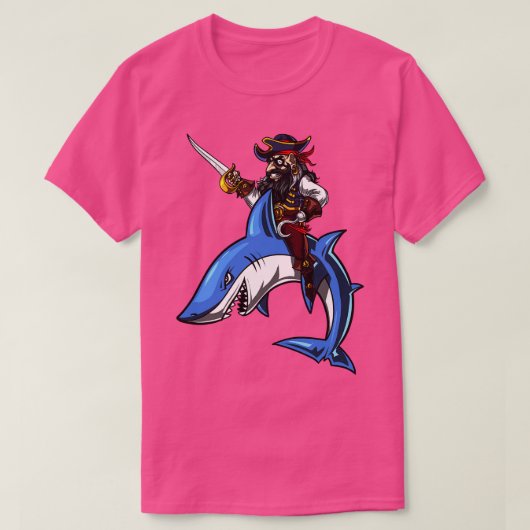 T-shirt Pirate Captin équitation Océan (Design devant)