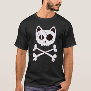 T-shirt Pirate Chat Halloween pour Maman Chat Papa Chat C