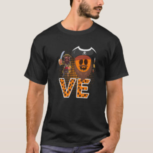 T-shirt Pirate Citrouille Mens Avec Jolie Expression Lo
