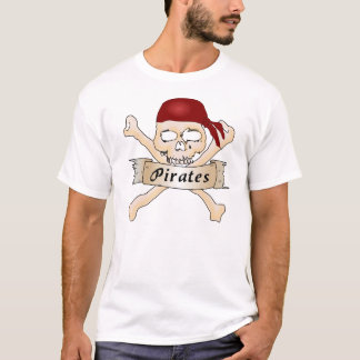 T-shirt Pirate crâne et os croisés