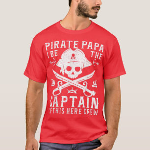 T-shirt Pirate crâne squelette Rétro Vintage Pirate Pa Hom