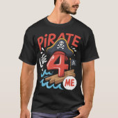 T-shirt Pirate De 4E Anniversaire (Devant)