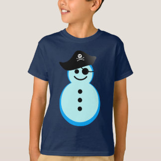 T-shirt pirate de bonhomme de neige
