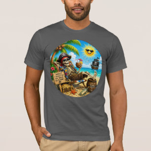 T-shirt Pirate de Plage Drôle