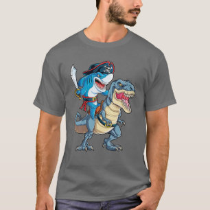 T-shirt Pirate de requin Dinosaure T Rex T Jawsome Garçons