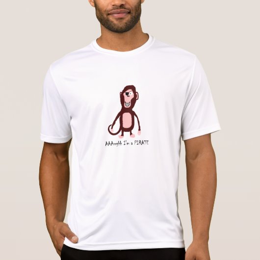 T-shirt pirate de singe (Devant)