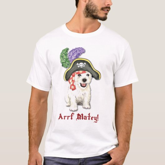 T-shirt Pirate de Westie (Devant)