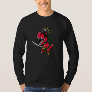 T-shirt Pirate Dinosaure Rex Tyrannosaurus Halloween Costu