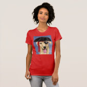 T-shirt Pirate du Labrador jaune (Devant entier)