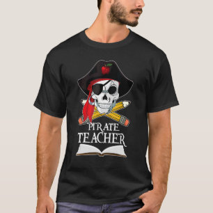T-shirt Pirate Enseignant Halloween Costumes Crâne Adulte