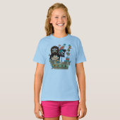 T-shirt Pirate et bateau de pirate (Devant entier)