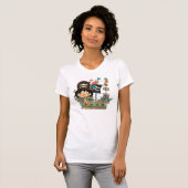 T-shirt Pirate et bateau de pirate (Devant entier)