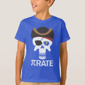 T-shirt PiRate Funny Pi Day Math Crull (Devant)
