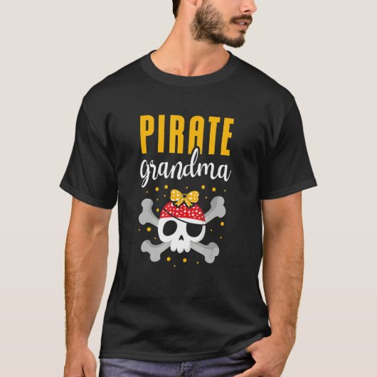 T-shirt Pirate grand-mère Meilleure grand-mère Ever Océan  (Devant)