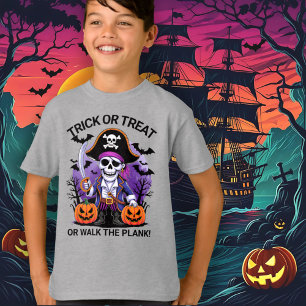 T-shirt Pirate Halloween : des friandises ou un bain de pi