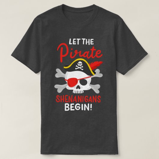 T-shirt Pirate Halloween Pirate Thème (Design devant)