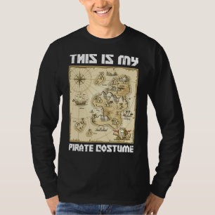 T-shirt Pirate Island Map Sea Adventure C'Est Mon Pirate