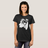 T-shirt Pirate JACK RUSSELL TERRIER Chemise avec patchs oe (Devant entier)