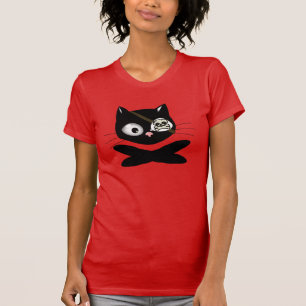 T-shirt Pirate Kitty avec nez rose
