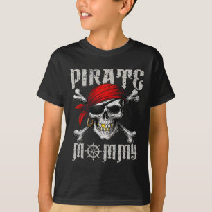 T-shirt Pirate Mommy Jolly roger Drapeau Et Crossbones Crâ