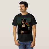 T-shirt Pirate Mona Lisa avec Cache-Œil (Devant entier)