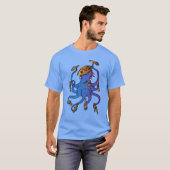 T-shirt Pirate Nautique Octopus Boire Rhum (Devant entier)