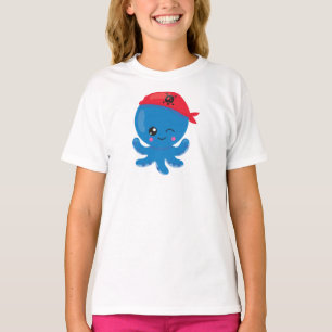 T-shirt Pirate Octopus, Pipe mignonne, Petite Octopus