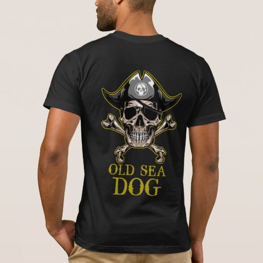T-shirt Pirate OR VIEUX CHIEN DE MER (Dos)