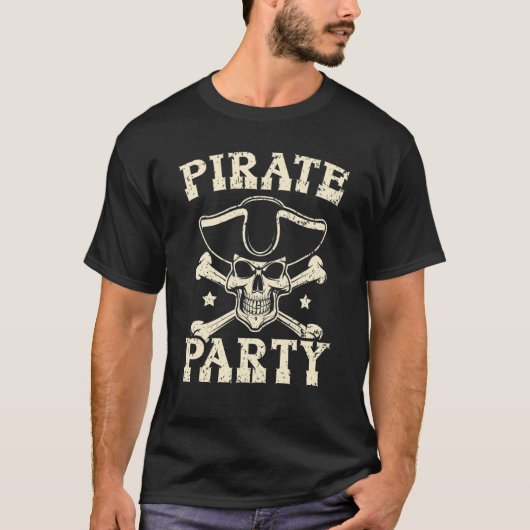 T-shirt Pirate Party Caribbean Buccaneer Pirate (Devant)