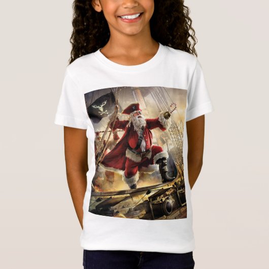 T-Shirt Pirate Père Noël (Devant)