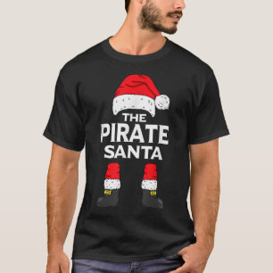T-shirt Pirate Père Noël Matching Family Group Noël Funny
