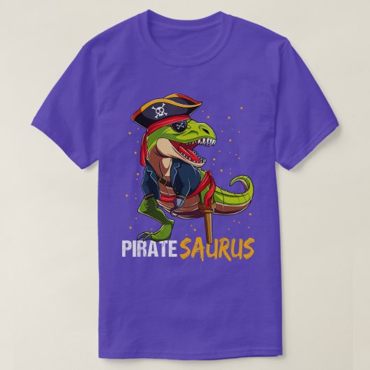 T-shirt Pirate Saurus Dinosaur T Rex Halloween Pour Les Ga (Design devant)