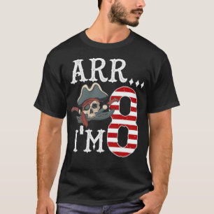 T-shirt Pirate Ship 8e anniversaire Jour d'anniversaire Ga