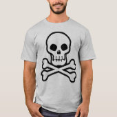 T-shirt Pirate Skull and Crossbones (Devant)