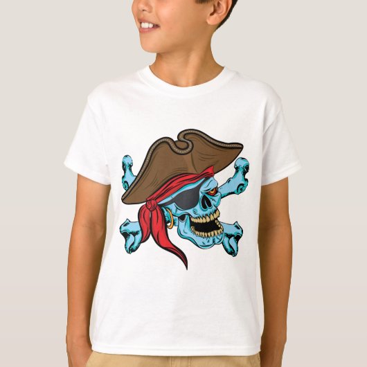 T-shirt Pirate Skull & Crossbones-01 (Devant)