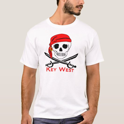 T-shirt Pirate Skull Key West (Devant)
