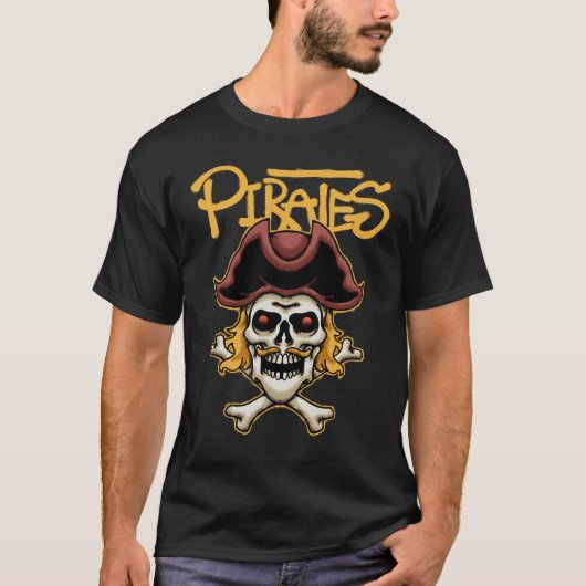 T-shirt pirate skull streetwear (Devant)