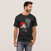 T-shirt Pirate Smoke Skull Beard Sea Sailor Crew Ship Tre (Devant entier)