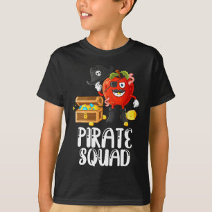 T-shirt Pirate Squad Amusant Enseignant Pomme Parler Comme