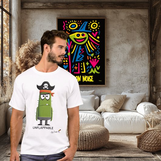 T-shirt Pirate Vert Imperturbable | Style Fun Unisexe
