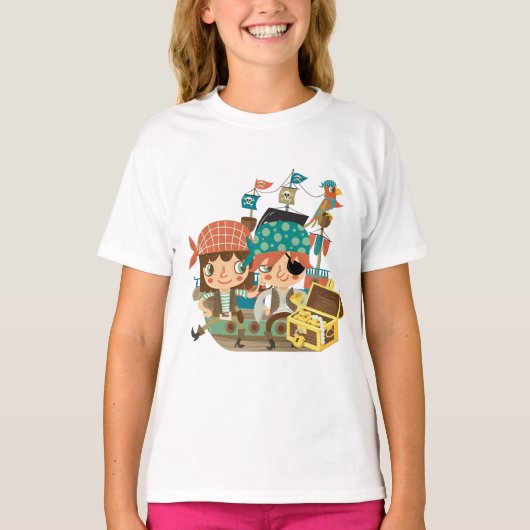 T-shirt Pirates avec le trésor (Devant)
