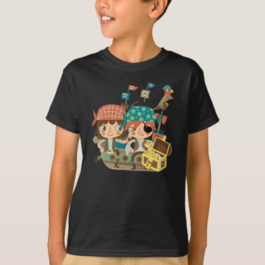 T-shirt Pirates avec le trésor (Devant)