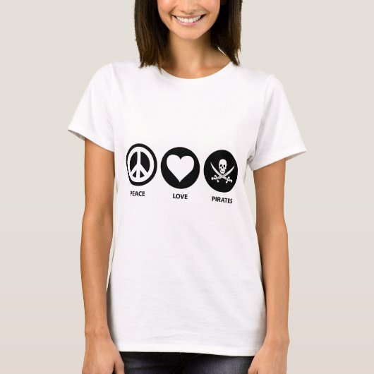 T-shirt Pirates d'amour de paix (Devant)