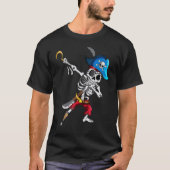 T-shirt Pirates de Dabing Squelette Oeil Flap Pirate Navir (Devant)