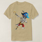 T-shirt Pirates de Dabing Squelette Oeil Flap Pirate Navir (Design devant)