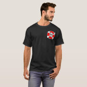 T-shirt Pirates de l'usage rouge de bureau de perle (Devant entier)