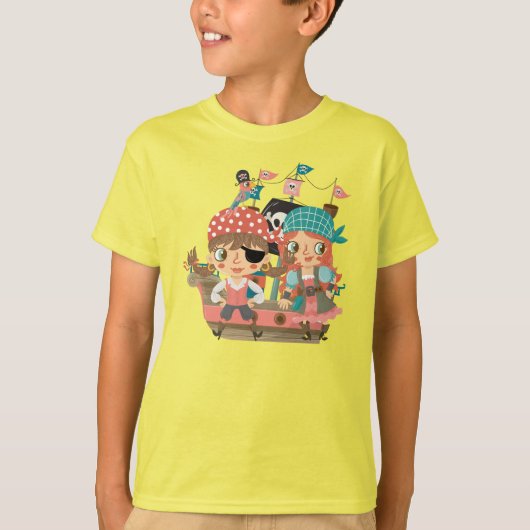 T-shirt Pirates Girly (Devant)